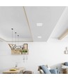 LED downlight 18W - fyrkantig, neutralvit, 230V, 2200lm, förbrukning 18W