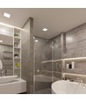 LED downlight 18W - fyrkantig, neutralvit, 230V, 2200lm, förbrukning 18W