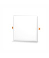 LED infälld spotlight 24W - utan ram, fyrkantig, neutralvit, 230V, 3200lm