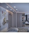 LED infälld spotlight 24W - utan ram, fyrkantig, neutralvit, 230V, 3200lm