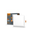 LED infälld spotlight 9W - utan ram, fyrkantig, neutralvit
