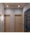LED taklampa 12W - Fyrkantig, neutralvit, 230V, 1250lm