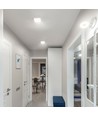 LED taklampa 18W - Fyrkantig, neutralvit, 230V, 1850lm, förbrukning 18W