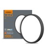 LED taklampa 24W - rund, svart, neutralvit, spänning: 230V, ljusstyrka: 2500, förbrukning: 24
