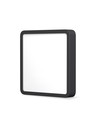 LED taklampa 18W - fyrkantig, svart, neutralvit, 230V, 1850lm