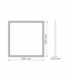 Pa404w ramrampanel 40w - neutralvit, 230v, 4500lm, förbrukning 40w