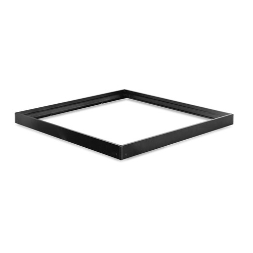 600x600 LED-panel - ytmontageram, svart