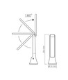 Berlin bordslampa - LED, dimbar, förbrukning: 5
