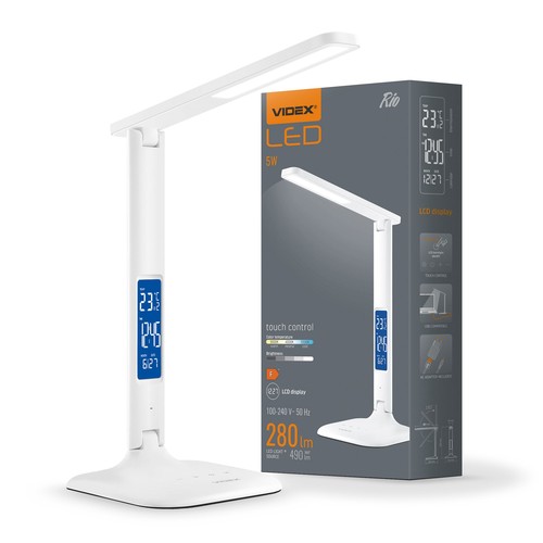 Rio bordslampa - LED, dimbar, vit, 230V, 490lm, 5W