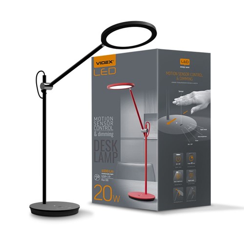 Tf15b bordslampa 20W - LED, dimbar, neutralvit, svart, 230V, 1450lm, förbrukning 20W
