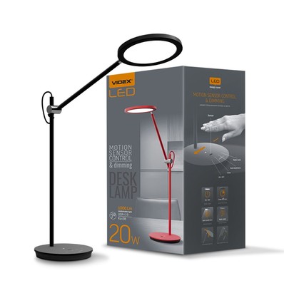 Tf15b bordslampa 20W - LED, dimbar, neutralvit, svart, 230V, 1450lm, förbrukning 20W