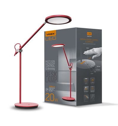 Tf15r bordslampa 20W - LED, dimbar, neutralvit, röd, 230V, ljusstyrka 1450, förbrukning 20