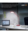 Tf15r bordslampa 20W - LED, dimbar, neutralvit, röd, 230V, ljusstyrka 1450, förbrukning 20