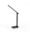LED skrivbordslampa - trådlös laddning, svart, 230V, 700lm, 18W