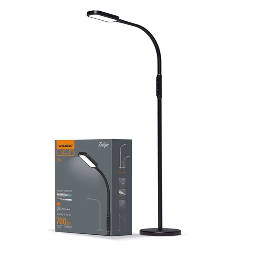 Tokyo golvlampa - LED, dimbar, svart, 230V, 1280lm, 12W