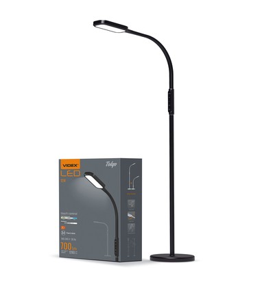 Tokyo golvlampa - LED, dimbar, svart, 230V, 1280lm, 12W