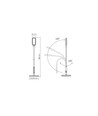 Tokyo golvlampa - LED, dimbar, svart, 230V, 1280lm, 12W