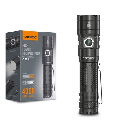 LED-ficklampa - bärbar, kallvit, ljusstyrka 4000, förbrukning 20W