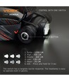 LED-huvudlampa - 5000K