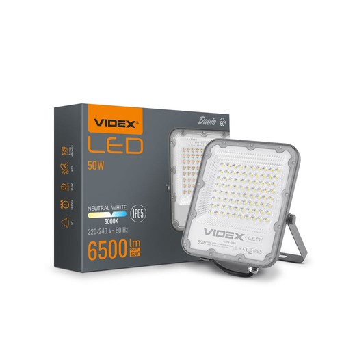 Davis Flood 50W - neutralvit, 230V, ljusstyrka 6500, förbrukning 50