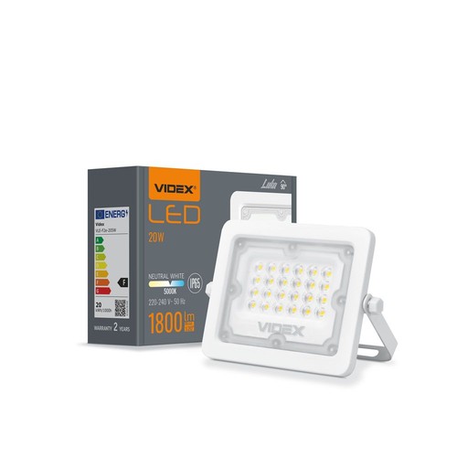 Luca spotljus 20W - LED, flood, neutralvit, spänning: 230V, ljusstyrka: 1800, förbrukning: 20