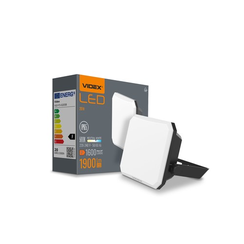 Flood spotljus 20W - LED, 5000K, 230V, 1600lm, förbrukning 20W