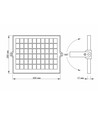 Gelio projektor 20W - LED, solcell, flood, sensor, neutralvit, ljusstyrka: 600