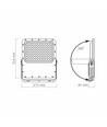 LED solcellprojektor - 5000K