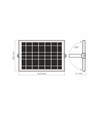 LED solcellprojektor - 5000K