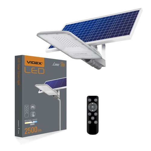 Lana solargatubelysning 100W - LED, neutralvit, ljusstyrka: 2500