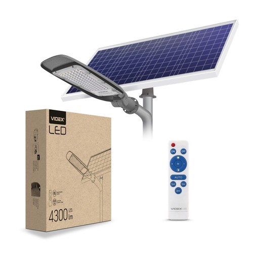 LED solcellsgatlykta - ljusstyrka: 4300