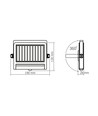 LED solcellsvägglampa - med rörelsesensor
