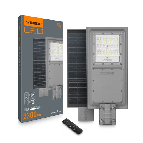 LED solcellsgatlykta - med rörelsesensor, ljusstyrka 2300