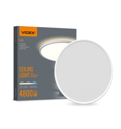 Dl5r taklampa 44W - LED, dekorativ bakbelysning, CCT justerbar, 220V, vit