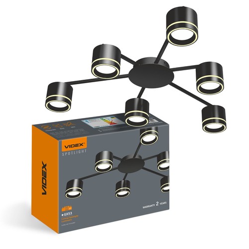 Takspotlampa GX53 - max 6x30, 230V