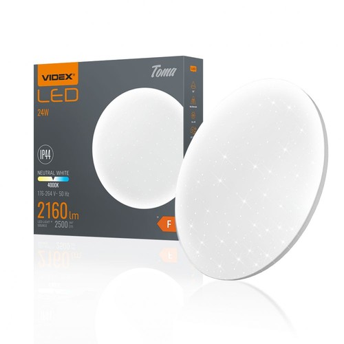 Toma taklampa 24W - neutralvit, 230V, ljusstyrka 2500, förbrukning 24