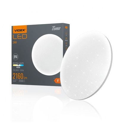 Toma taklampa 24W - neutralvit, 230V, ljusstyrka 2500, förbrukning 24
