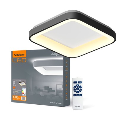 Edge taklampa 72W - LED, svart, 230V, ljusstyrka 7500, förbrukning 72