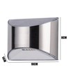 2 st. MIVO Solcell vägglampa LED - Silver, Snygg vägg-effekt, utomhus