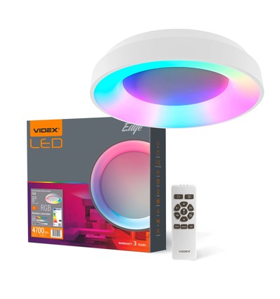 Edge pendellampa 72W - LED, dimbar, fjärrkontroll, RGB, vit, 230V, ljusstyrka 7500, förbrukning 72