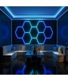 Hexagon RGBIC 1 fält komplett set - 20W. inklusive bluetooth-kontroller och strömförsörjning