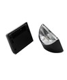 2x MIVO Solcell vägglampa LED - Svart, Snygg vägg-effekt, utomhus