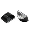 2x MIVO Solcell vägglampa LED - Svart, Snygg vägg-effekt, utomhus