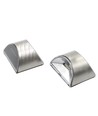 2 st. MIVO Solcell vägglampa LED - Silver, Snygg vägg-effekt, utomhus