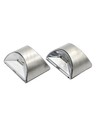 2 st. MIVO Solcell vägglampa LED - Silver, Snygg vägg-effekt, utomhus
