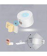 Uppladdningsbar vägglampa CCT - 4,5W, Vit, rund, 360° roterbar, IP20, inkl. ljuskälla
