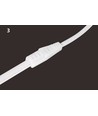 5 m vattentät slim COB strip - 230V, IP67, 296 LED, 10W/m, tejp på baksidan