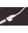 5 m vattentät slim COB strip - 230V, IP67, 296 LED, 10W/m, tejp på baksidan