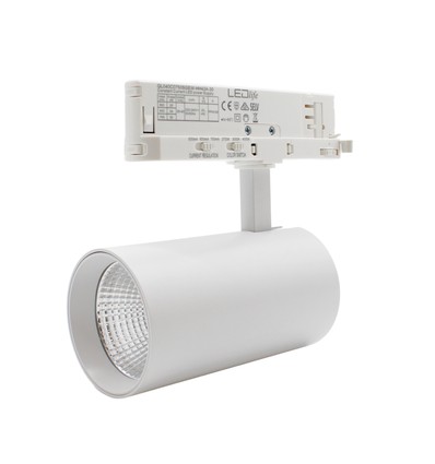LEDlife CCT justerbar skenspot 28W - Vit, Justerbar CCT + ljusstyrka, 110lm/w, RA90, 3200lm, Flimmerfri, 3-fas