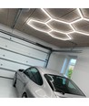 Hexagon LED 5 fält komplett set - RA95, 168W. inklusive strömanslutning
